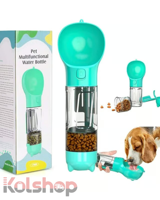 BOTELLA PORTATIL 4 EN 1 PARA MASCOTAS