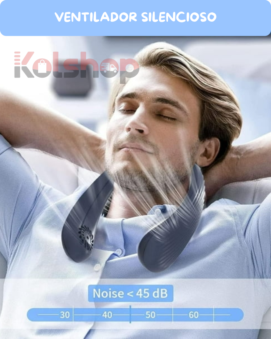 VENTILADOR DE CUELLO PORTATIL RECARGABLE